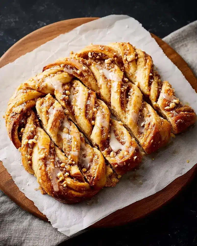 Danish Kringle 2 Danish Kringle dough being prepared with butter and flour